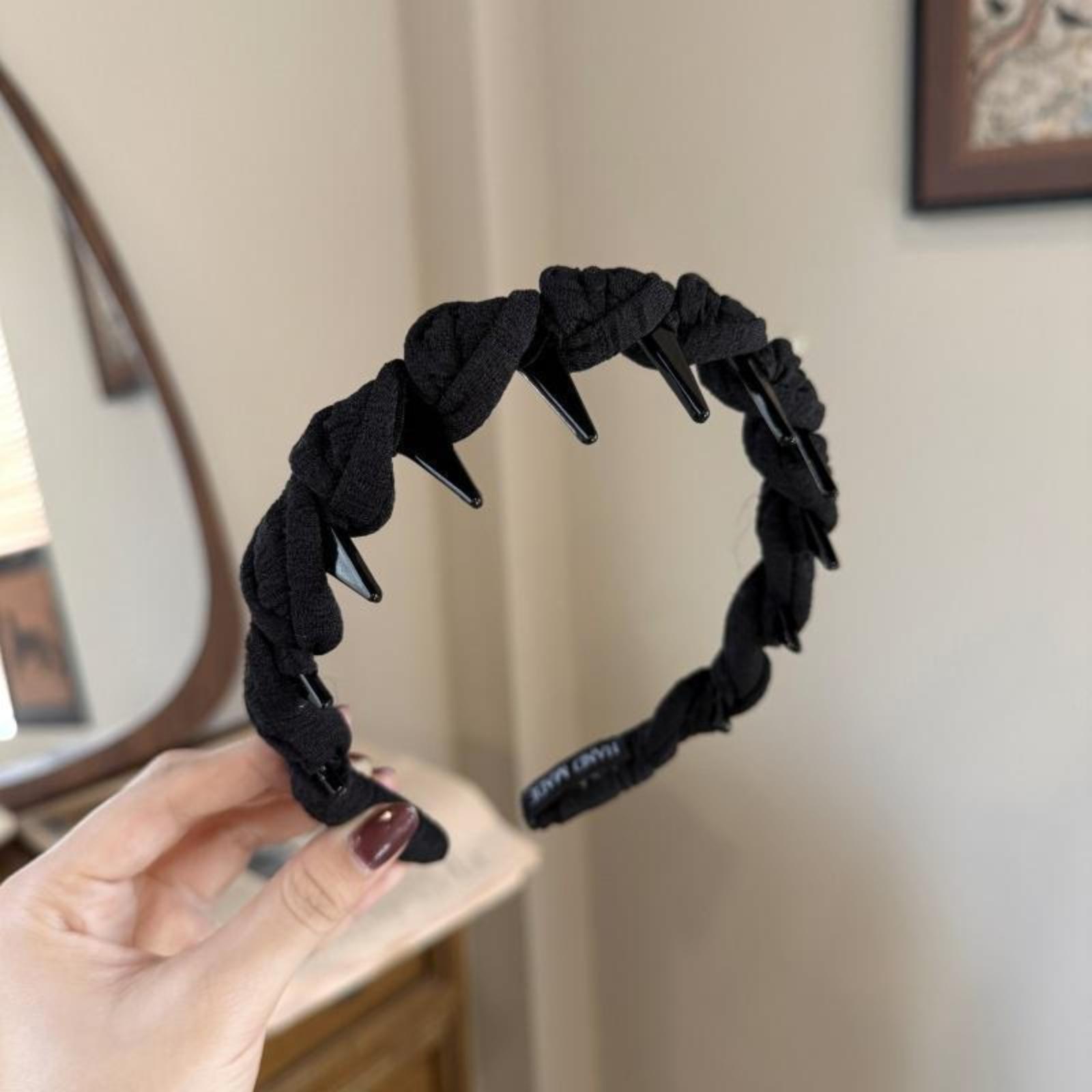 

Non- Toothed Headband For Pressing Bangs And Broken Hair, Black And Brown Face Washing Hair Accessories For Women One Size зелёный