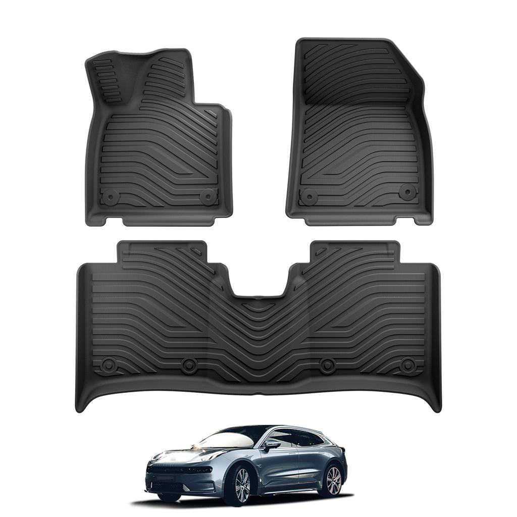 TPE 3D Car Floor Mats Cargo Liner Trunk Pad for ZEEKR 001 Foot Mats Set All Weather Waterproof Left Rudder