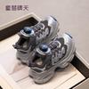 Size 26-37, girls' dad shoes 2025 new spring and autumn children's mesh breathable shoes, boys' knob sneakers