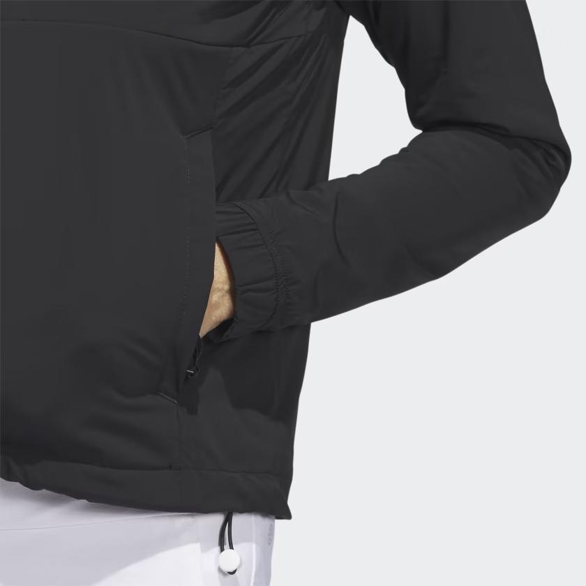 Adidas Ultimate365 Tour Wind.Rdy Fleece Hoodie Solid Logo Hooded Long Sleeve Jacket Women Jacket Black IK7189