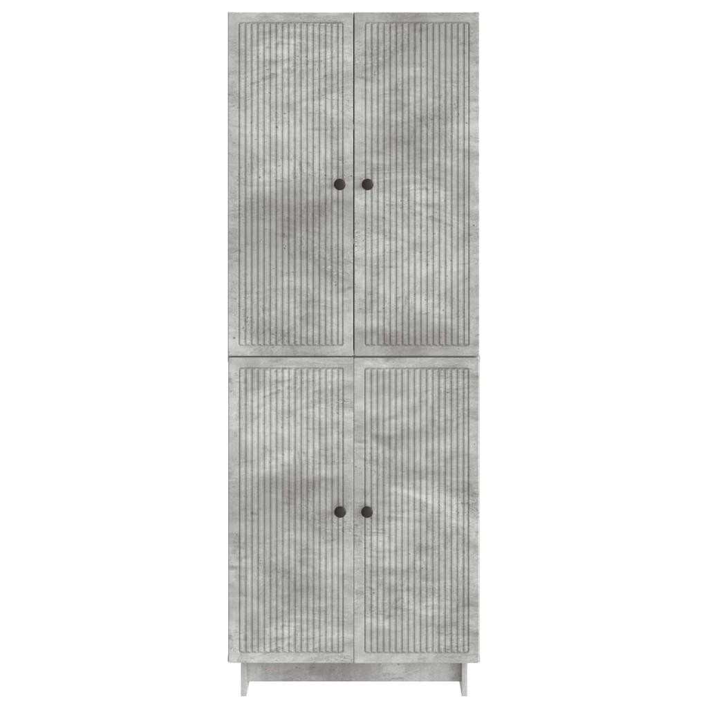 Cabinet Set 2 pcs Concrete Grey 66 x 34.5 x 90 cm Engineered Wood