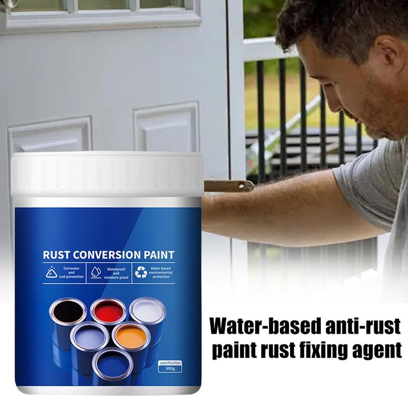 Rust Conversion Paint Waterproof Iron Door Railing Metal Rust Prevention Refurbished Rust Removal Water Based Metallic Paint