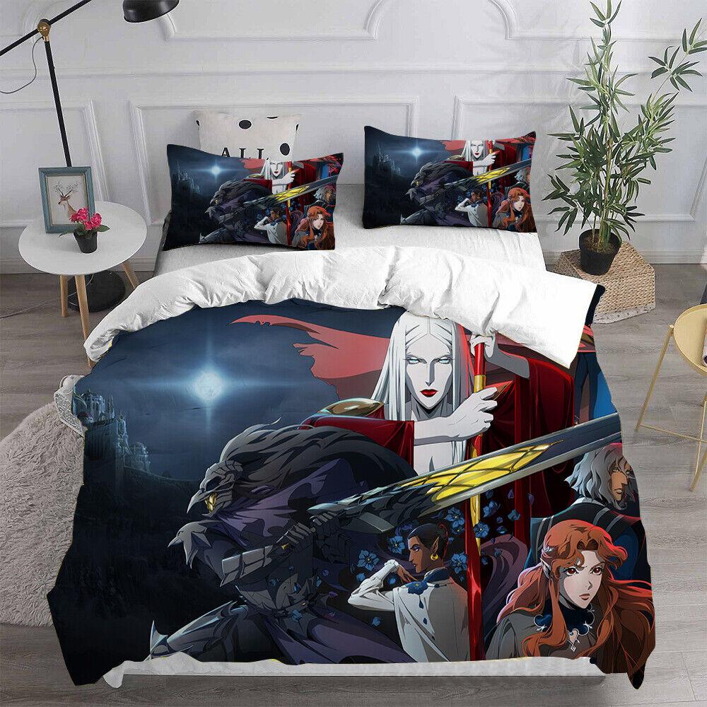 Cosplay Castlevania Trevor Belmont 3D Duvet Cover Bedding Set Pillowcase Quilt