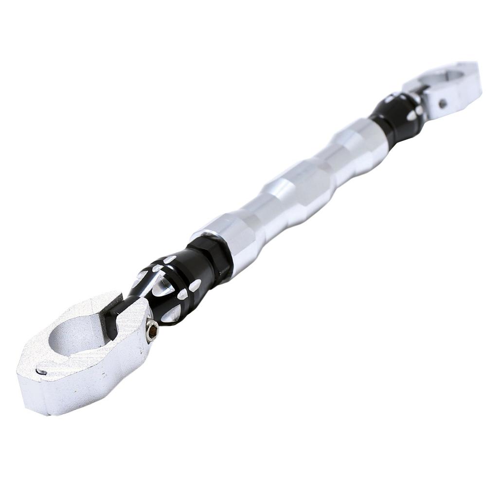 nakira Motorcycle Handlebar Brace Universal Fit for nkr955 Bar, Ape, Monkey, CRF250M, CB400SF, PCX, (Silver)