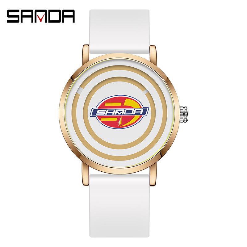 Sanda Quartz Watch: Creative, Casual  Sporty Student Timepiece