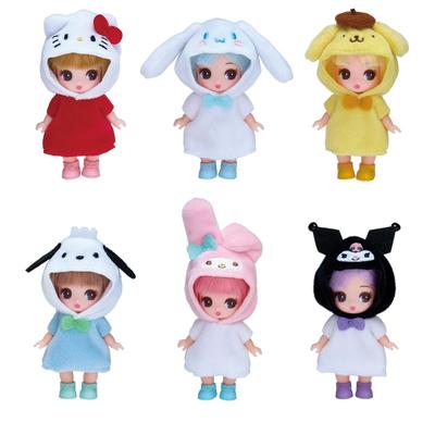 Takara Tomy Puppe Petit Sanrio Charaktere Kollektion Rollenspiel Spielzeug für 3+ Jahre Licca-chan Licca-chan Anziehpuppe