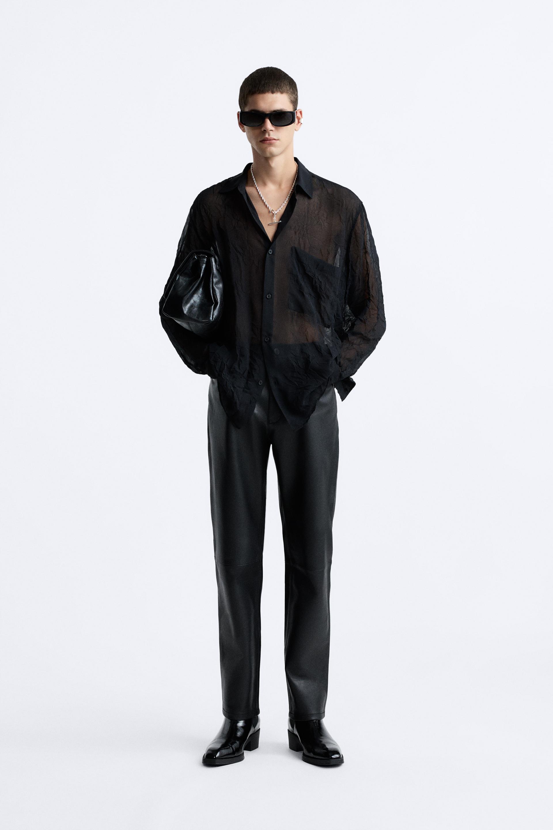 

РУБАШКА С МЯТНЫМ ЭФФЕКТОМ