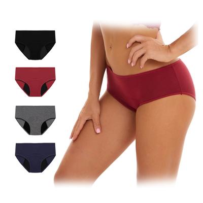 Custom Soft Cotton Panties Leakproof Absorbent Women Hipster Heavy Flow Leak Proof Menstrual Panties