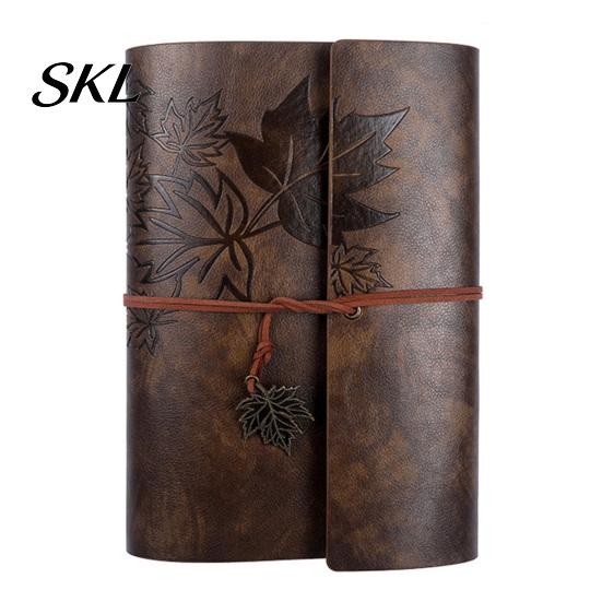 Faux Leather Journal Vintage Journal, Refillable Notebook for Travel Office Daily Writing, A5 Writing with Straps Size Lined Blank Dairy Planner, Gift