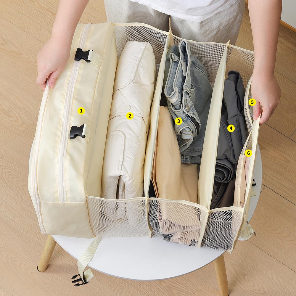 Foldable Hanging Travel Clothes Storage Bag - Large Capacity for Students