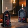 Halloween Tombstone Element Three-dimensional Candle Mold, Three-dimensional Tombstone Shape, Durable High-quality Silicone Mold