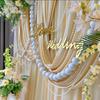 20Pcs Faux Pearl Garland For Wedding Backdrop Diy Elegant Beaded Wall Hanging With Crystal Ball Pendants Boho Wedding Arch Decor