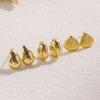 Starfish Starfish Earrings Golden Seashell Dangle Earrings Retro C-Shape Earrings Set  Summer