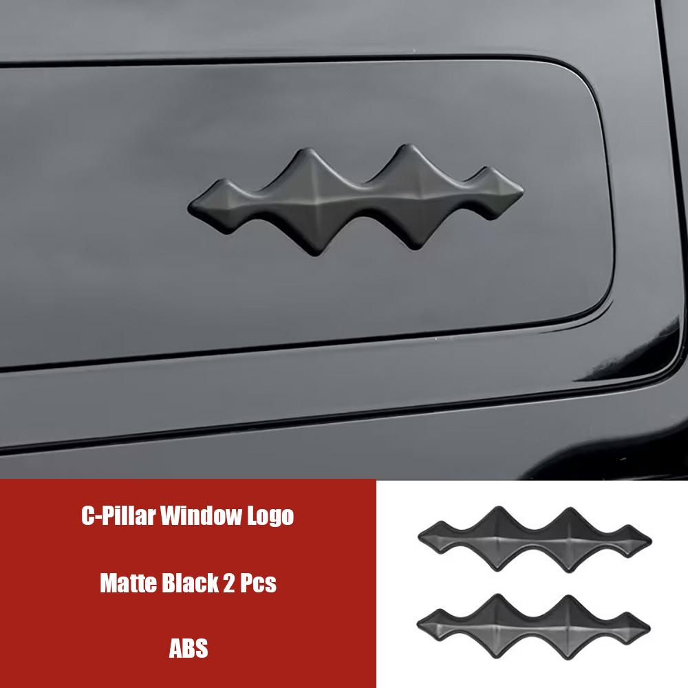 For BYD Leopard 8 Car Logo Decoration Stickers Blackened Front And Rear Logos Front And Rear Logos Modified Car Accessories