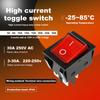 4Pcs 30A 250V Rocker Switch 4 Pin Red LED Lighted ON/Off  Rocker Toggle Switch DPST  for Industrial Equipment Car Ship
