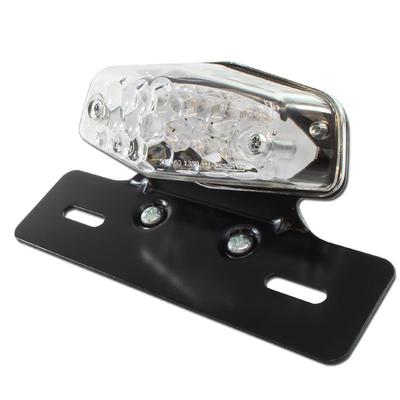 Universal Lucas LED Tail Lamp Clear Lens Black Bracket