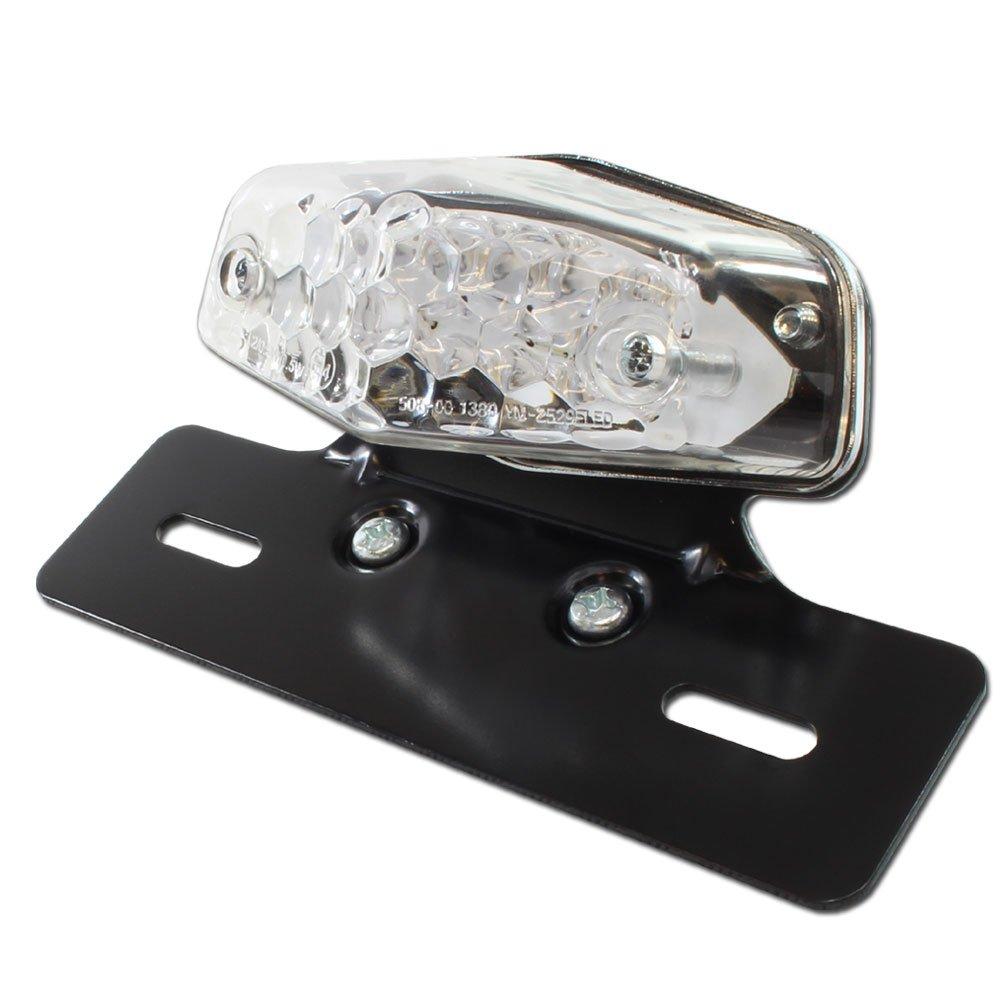 

Universal Lucas LED tail lamp with clear lens and black bracket