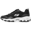 DLites 1.0 Malla Cómodas Moda Versátiles Amortiguadoras Transpirables Caña Baja Zapatillas tipo 'Dad' para Mujer Negro Blanco 896002-BKW