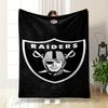 Raiders Logo Warm Blanket with Pirate Design and Swords Flannel Blanket for Bedroom, Living Room, Sofa, and Nap