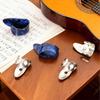 6-Piece Banjo Plectrum Set Stainless Steel Guitar Plectrum Plastic Guitar Thumb Plectrum Adjustable Guitar Plectrum