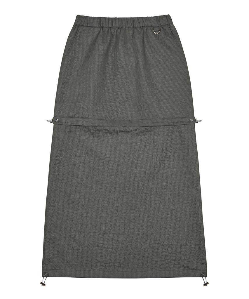 Love Is True Py 2-Way Seersucker Skirt(Charcoal)