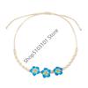 X6HE Handmade Floral Shell Necklace Lightweight Clay Beads Summer Beach Jewelry Piece For Everyday Wear