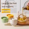 Food Grade Silicone Ice Ball Mold – Quick Freeze Round Whiskey Ice Cube Tray for Large Balls