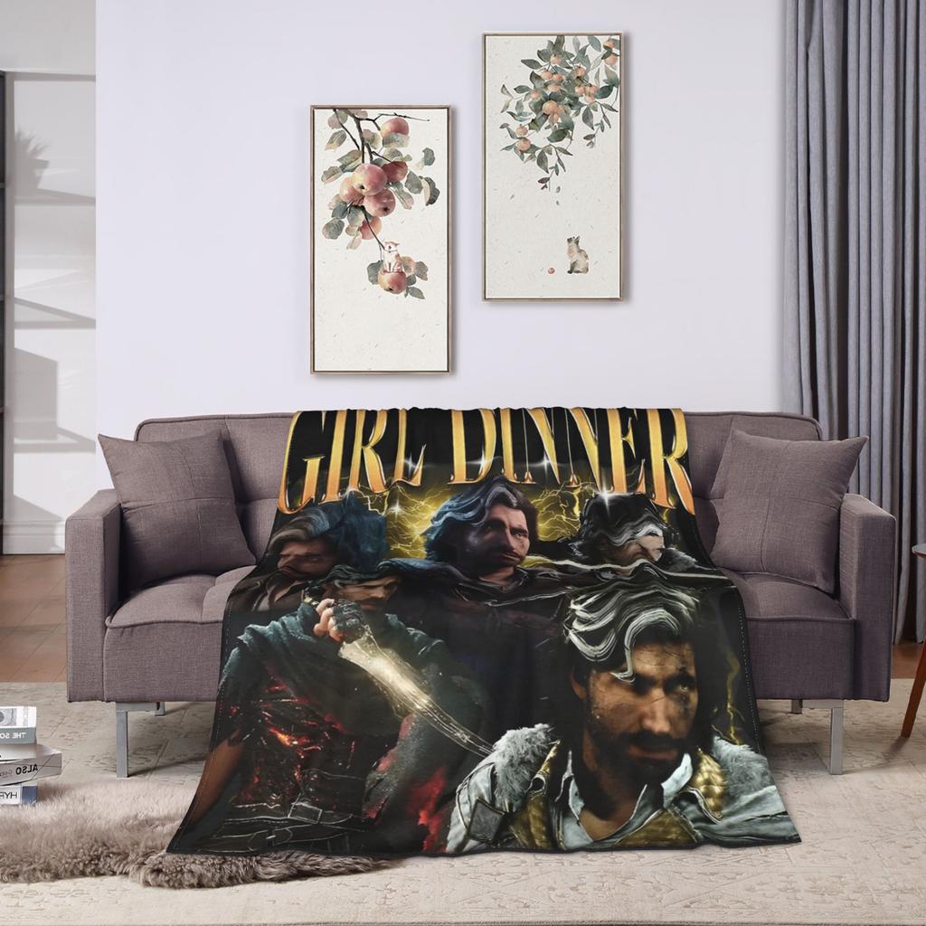 Verso Clair Obscur Expedition 33 Gamer 90s Fan Art Blanket Super Warm  Throw Blanket Winter Picnic Living Room Funny Bedspread