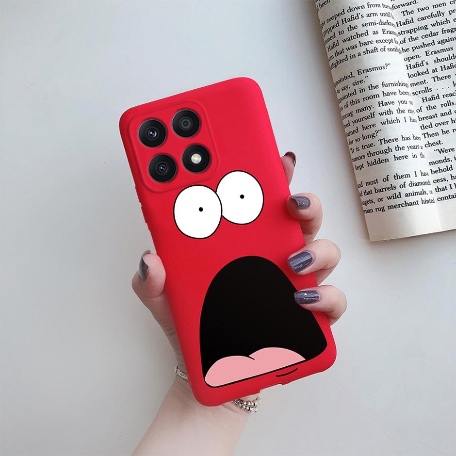 Fundas For Honor X8A 2023 Case Soft Silicone Cute Heart Back Cover Phone Cases for Huawei Honor X8a Case HonorX8A Coque Bumper