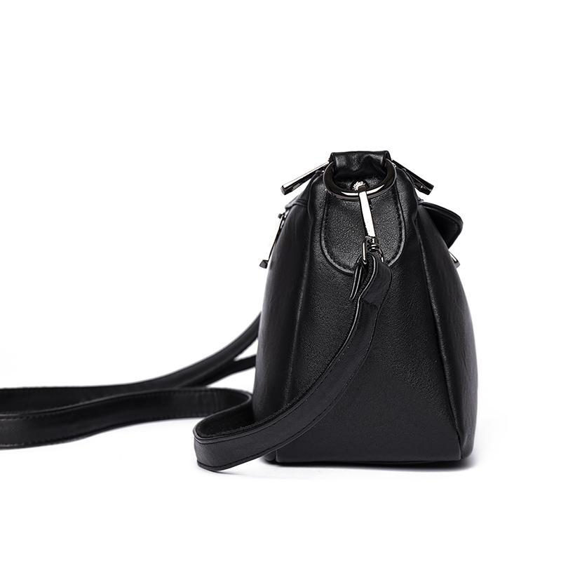 Modische Schultertasche aus Kunstleder, Damen Handtasche in Unifarbe, Retro Schultertasche, Umhängetasche mit mehreren Fächern, geeignet für den täglichen Gebrauch und zum Einkaufen