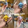 Funny Cute Pull String Shark Keychain Biteable Cartoon Pendant Bag Small Shark Keychain Charm Stress Relief Toy Kids Adults Gift