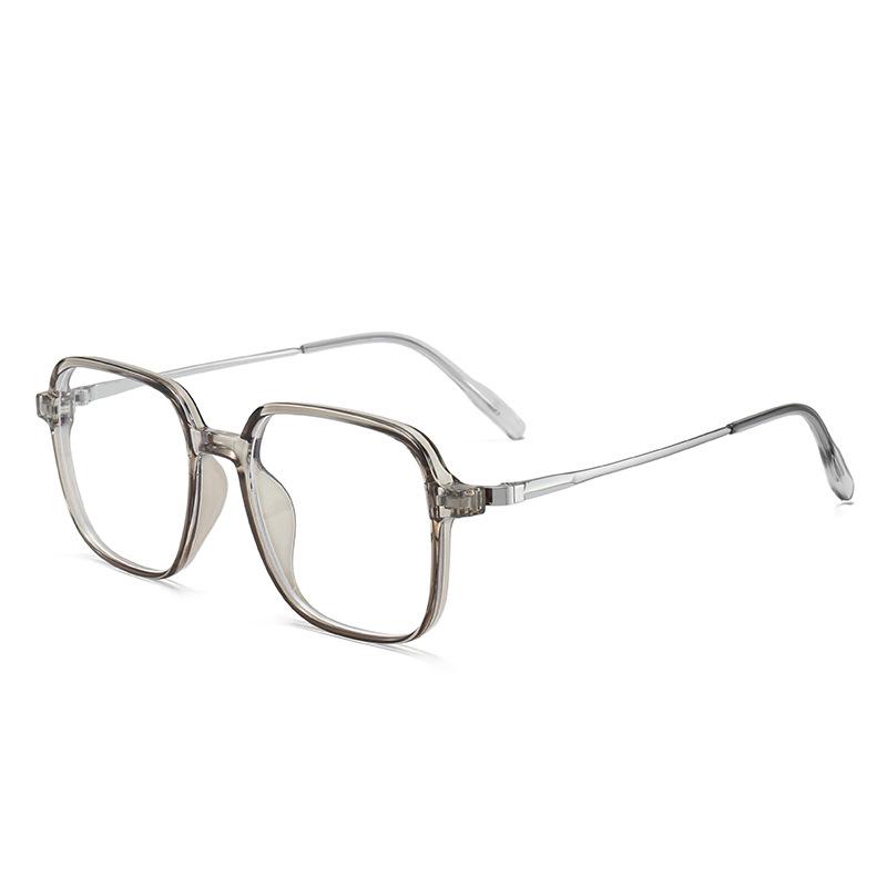 2024 Fashion Square Metal Eyeglass Frame - Face Slimming, Anti-Blue Light, Unisex for Myopia
