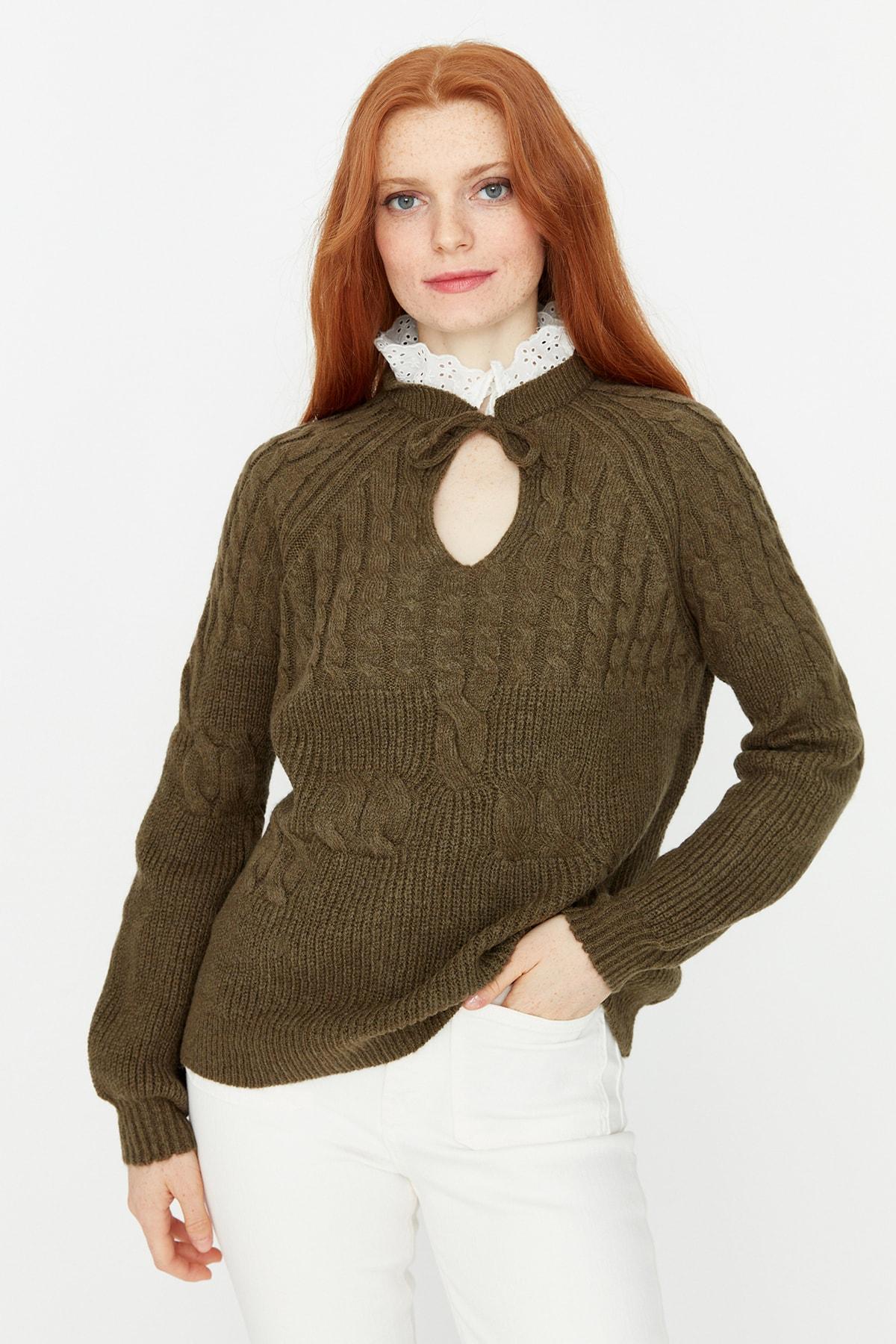 

Свитер - Зеленый - Классический крой