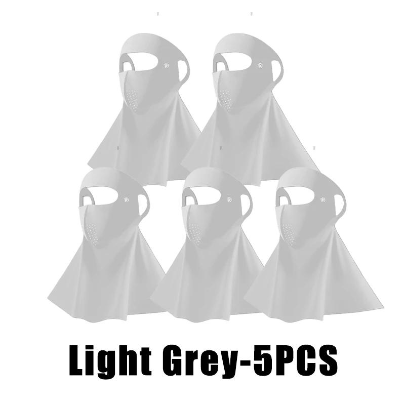 Cool Ice Silk Sun Protection Mask 3D UPF50+ Anti-UV Neck Scarf Neck Protection Dustproof Sunshade Facepiece Outdoor