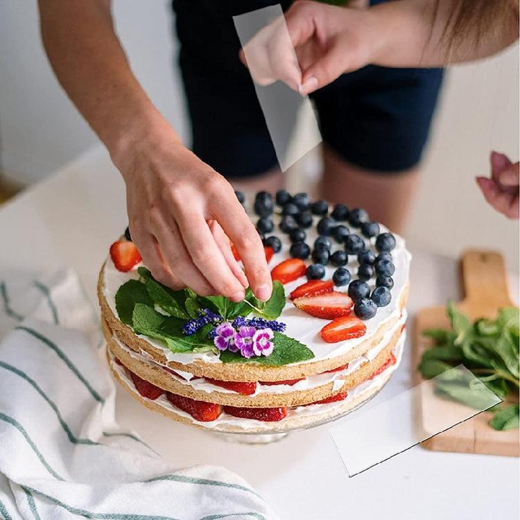 7 Pieces Acrylic Cake Smoother Scraper for Buttercream Frosting Smoother Scraper