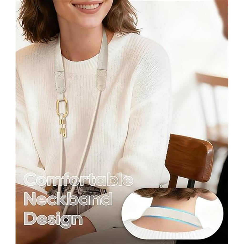 Phone lanyard crossbody bag strap with phone tag, adjustable phone lanyard, featuring a skin-friendly neck strap and metal carab