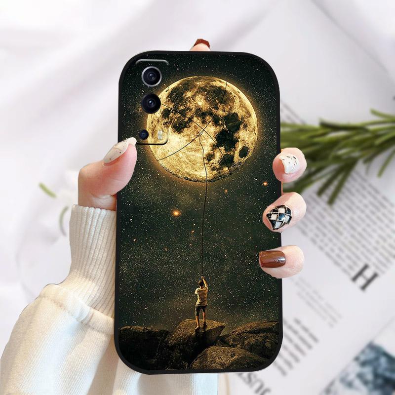 For Vivo Y72 Y52 5G Case Cover Stylish Painted Silicone Soft TPU Phone Protective Shell For Vivo Y 72 52 5G Shockproof Bumper
