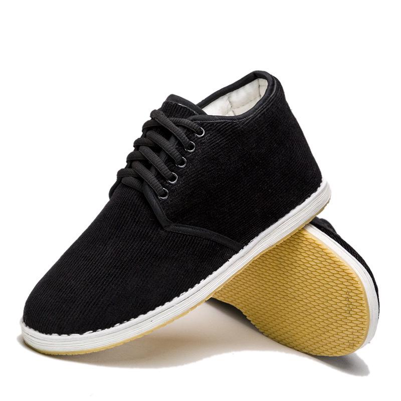 

Мужские классические хлопковые кеды ручной работы - стиль старого Пекина, зашифрованная подошва, удобные и теплые 38