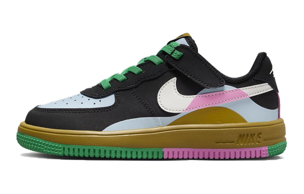 

Nike Air Force 1 LV8 2 EasyOn Abrasion Resistant Low top Skateboard Shoes Black Blue Kids FN0410-001 35