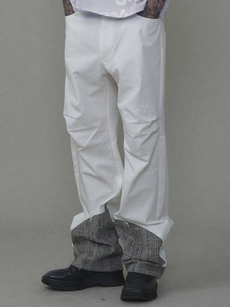Bipitudiseuodeo Essential 01 Pintuck Pants White