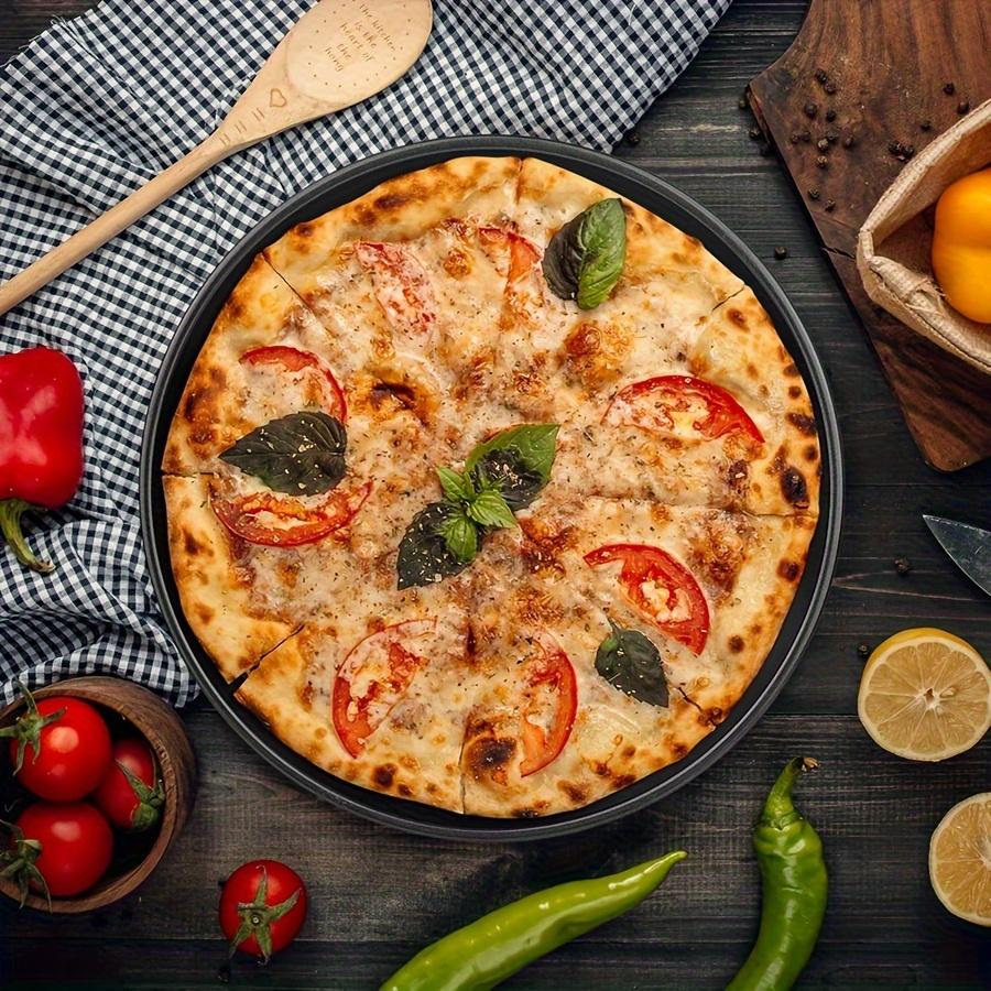 6/8/9/10in Deep Dish Pizza Pan with Pizza Cutter, Stainless Steel Black Nonstick Baking Sheet, Pie Pan, Baking Pan JXB