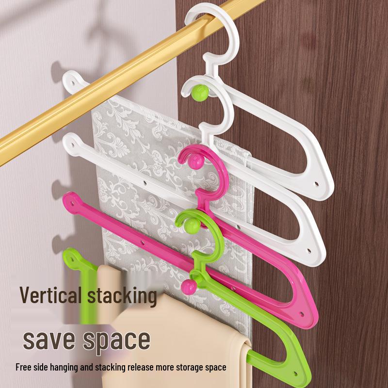 Multifunctional Non-Slip Clothes Hanger: Plastic Pants Rack & Drying Support