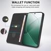 Coque - E.F.CONNECTION - pour Xiaomi 14 - Cuir Synthétique Noir - Motif Mosaïque - Fermeture Magnétique