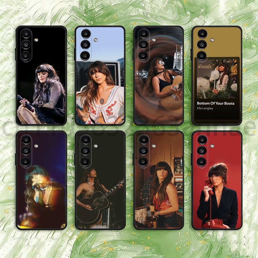 Ella Singer Langley Phone Case For Samsung Galaxy S21 22 23 24 S25 Ultra PlusS20 FE S10 Plus Cover Funda