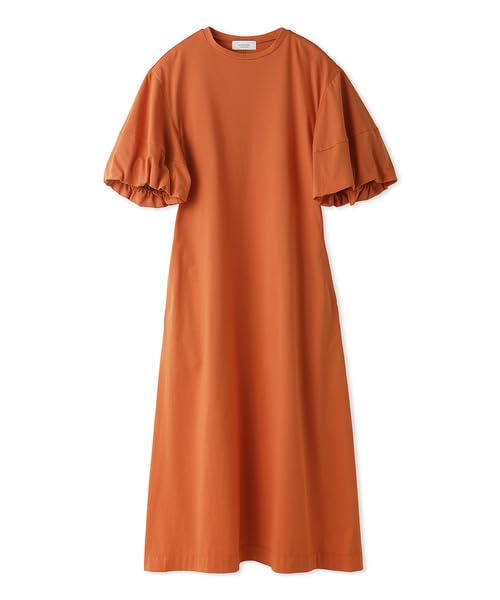 Emi PlaX Volume Sleeve Cut and Sew ORG Women's Dress, 13WCO242027,