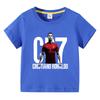 2026 Hot Selling Boys T-Shirt CR7 Football Print Short Sleeve O Neck Breathable Summer Casual Sports Kids Tops Tees