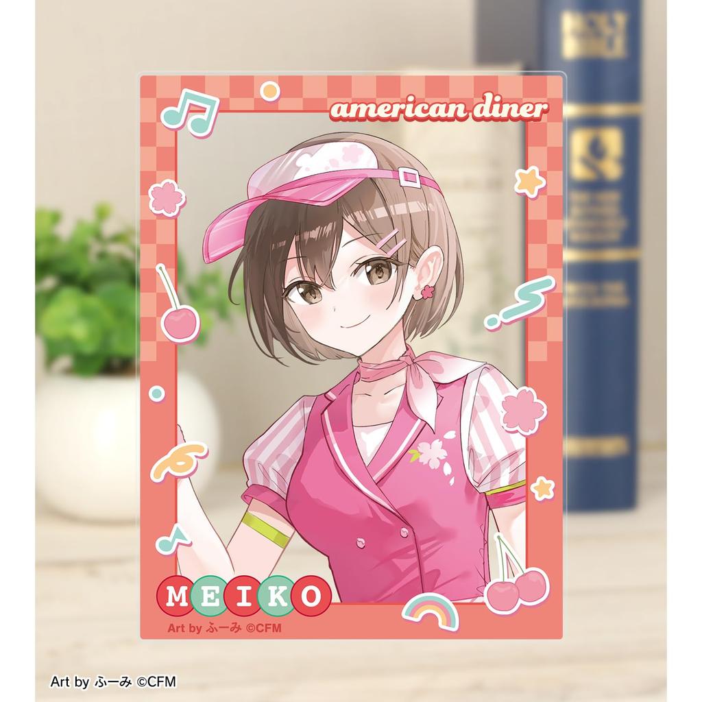 Sakura Miku Original Illustration MEIKO American Diner Ver. Art by Fuumi Set of 2 Acrylic Cards