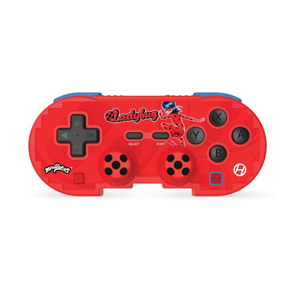 Hyperkin Pixel Art Bluetooth Wireless Game Official Miraculous Ladybug Retro Special Turbo Function Compatible with Nintendo Switch and iOS