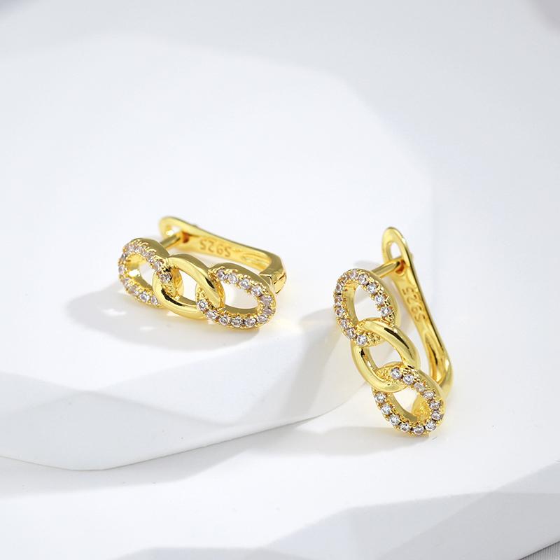 Классические серьги-капли Розовое золото с натуральным цирконом Роскошные корейские украшения Серьги Аксессуары для темперамента девушки