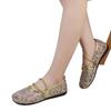 Women's Shoes 2024 High Quality Mesh Women's Flats Breathable Casual Flats Women Hollow Bling Slip on Soft Bottom Shoes Ladies